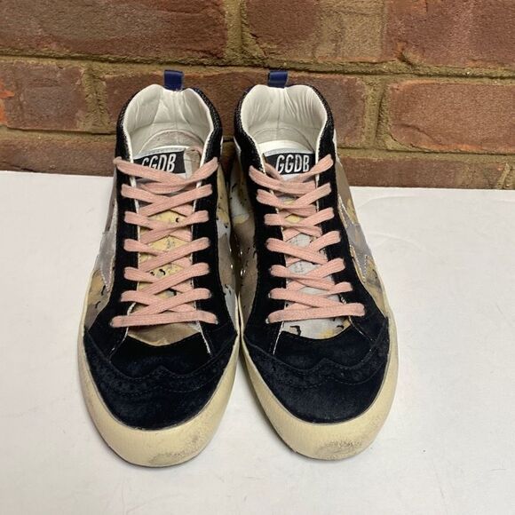 Golden Goose Mid Top Star Desert Camouflage Lace Up Sneakers Size 37 - Picture 2 of 9